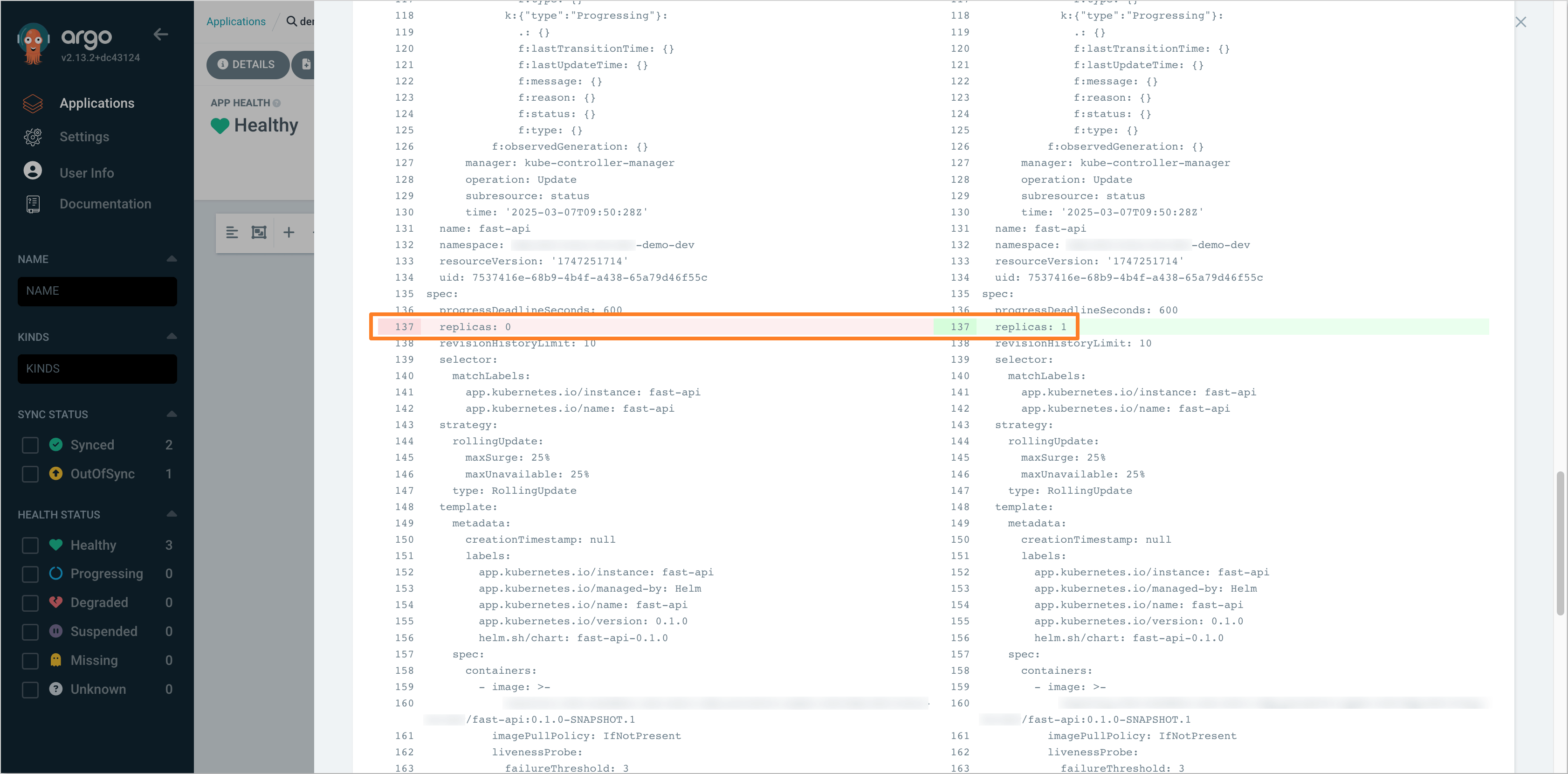 Argo CD Diff Argo CD Diff