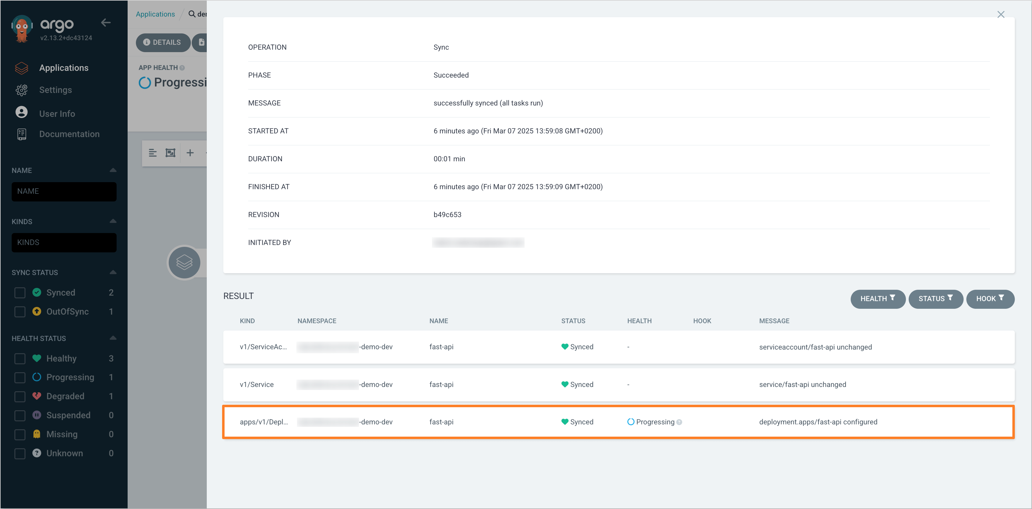 Argo CD Sync Status Argo CD Sync Status