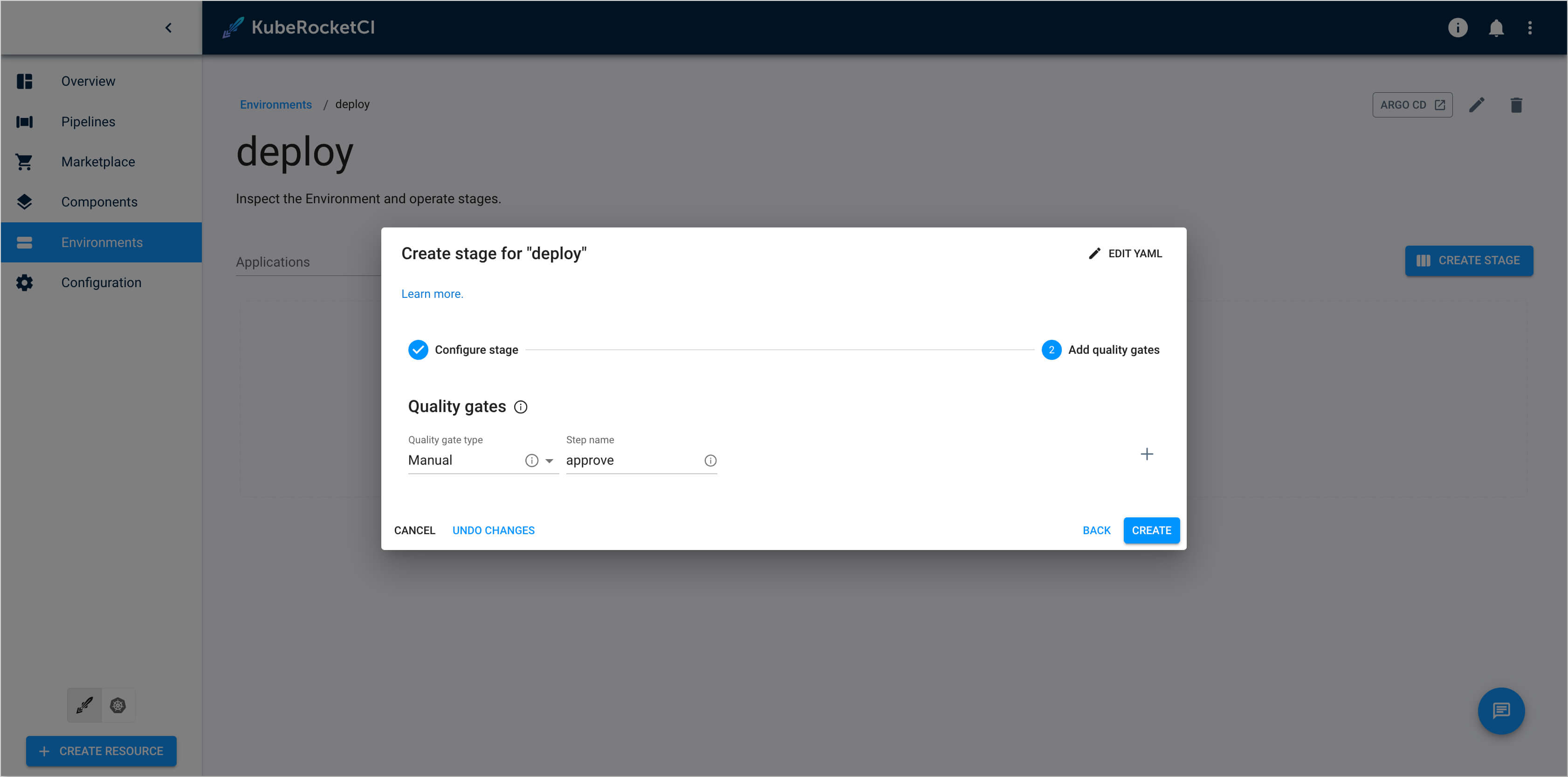 Pipeline tab with parameters Pipeline tab