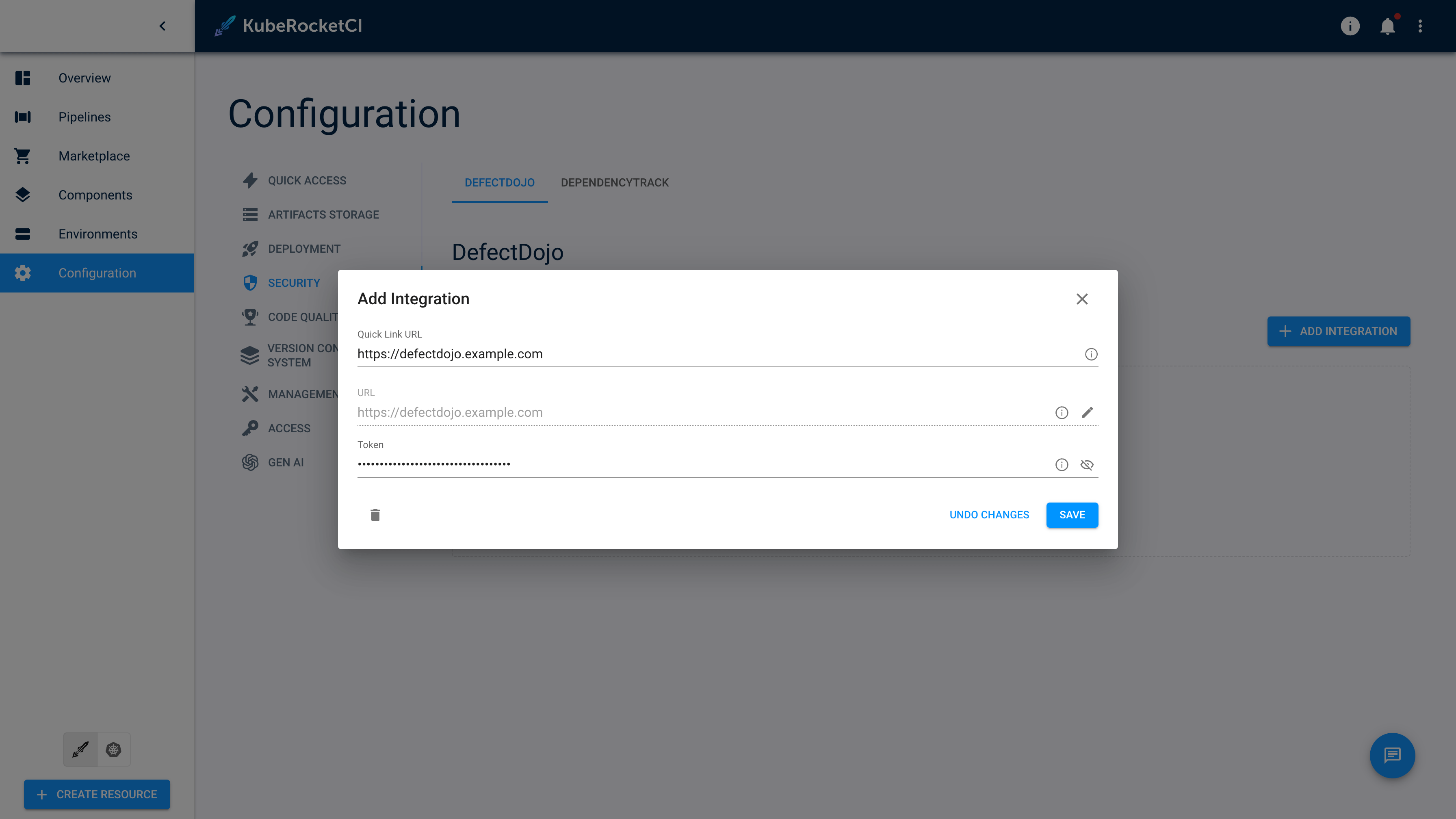 DefectDojo update manual secret DefectDojo update manual secret