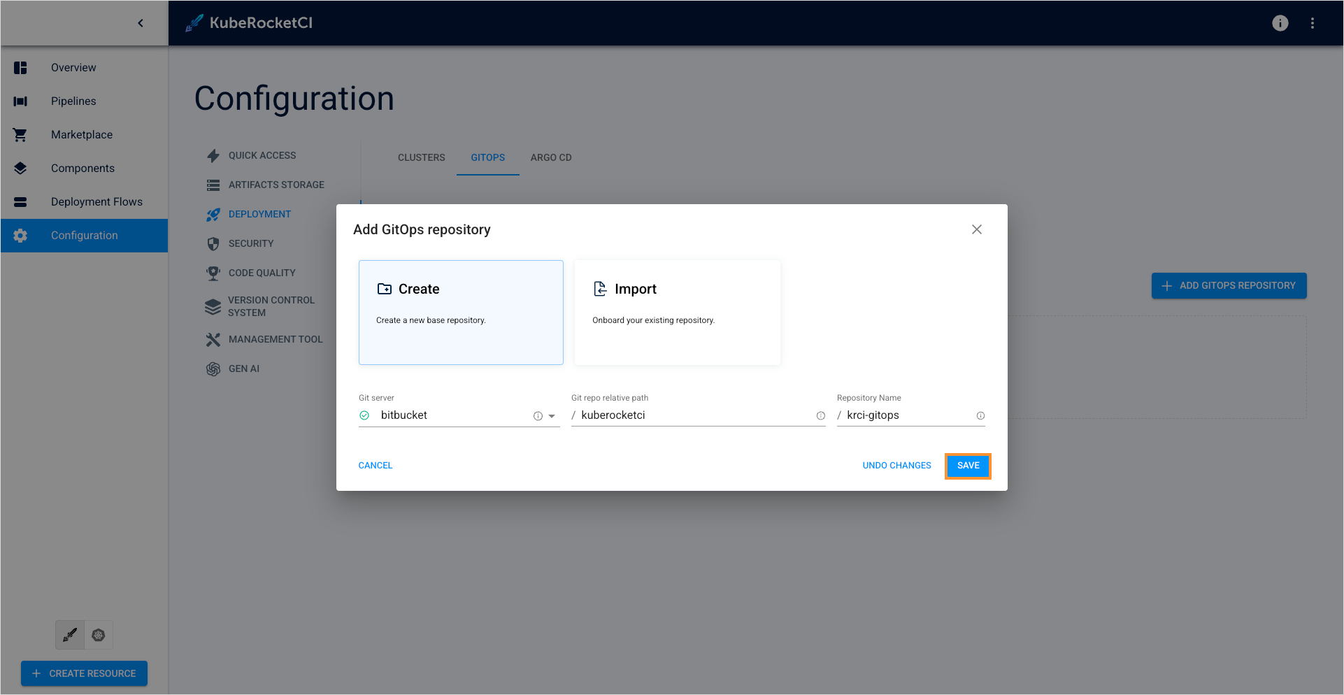 Create GitOps repository Create GitOps repository