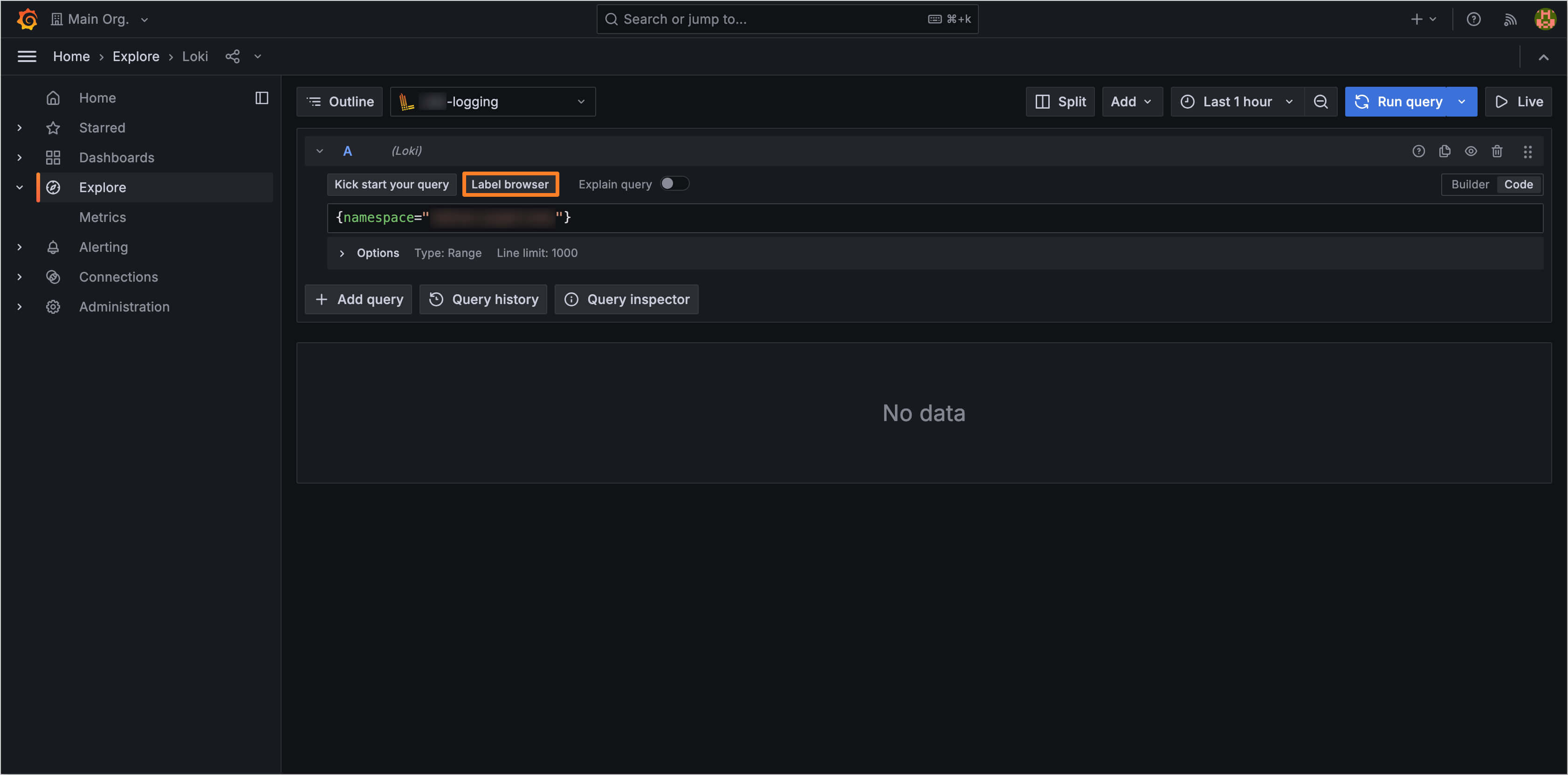 Log browser Log browser