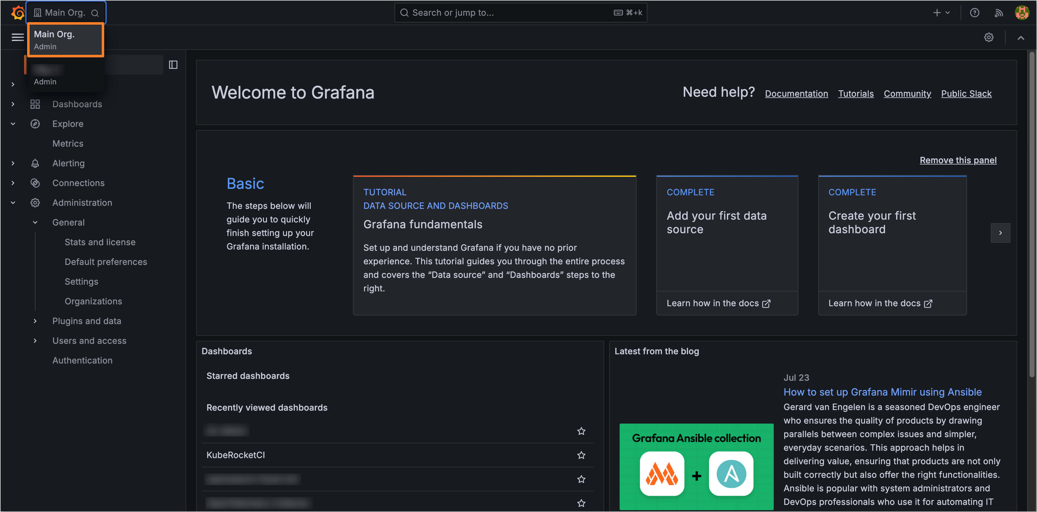 Current organization Current organization