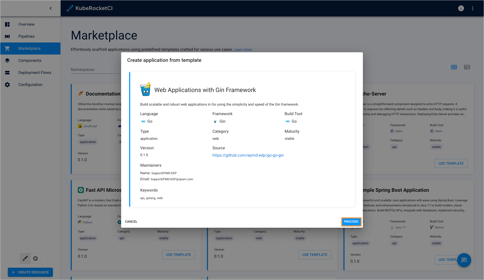 Marketplace applications Marketplace applications